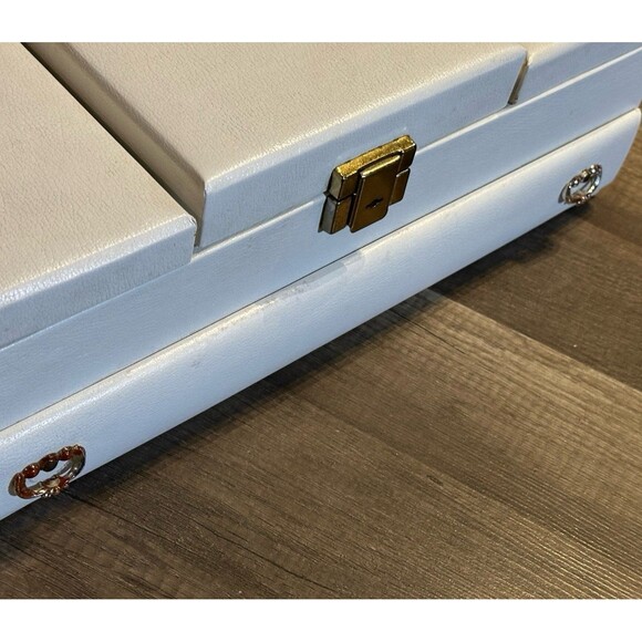 Estate Find - BUXTON Large Vanity Top Jewelry Box - Holds a Ton of Jewelry! EVC - Picture 4 of 12